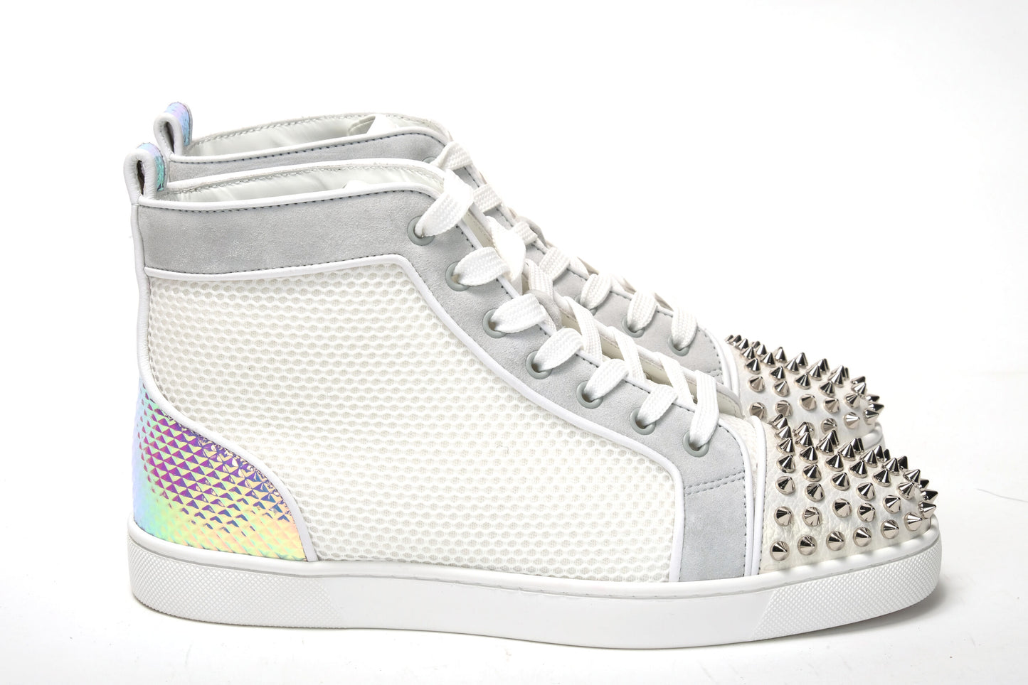 Bianco Version Lou Spikes Orlato Flache Schuhe