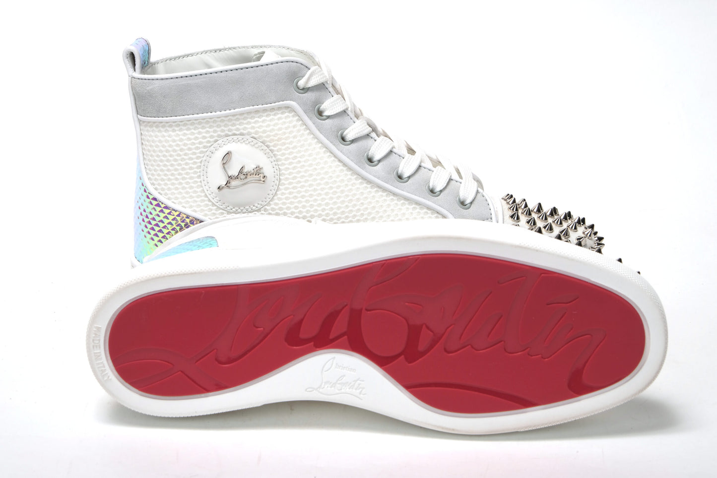 Bianco Version Lou Spikes Orlato Flache Schuhe