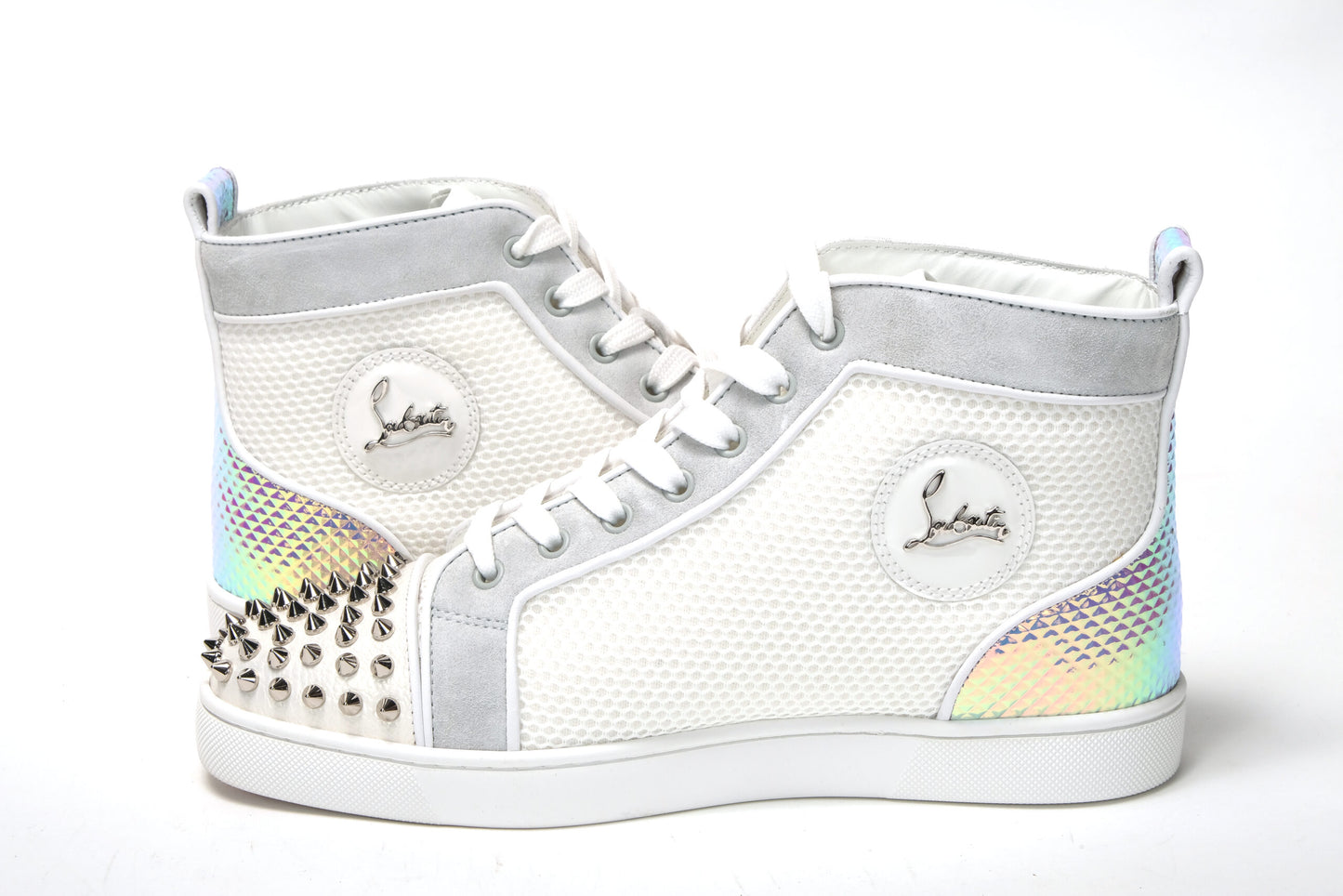 Bianco Version Lou Spikes Orlato Flache Schuhe