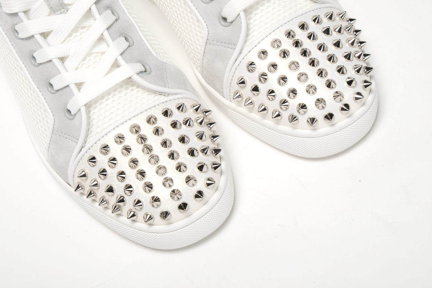 Bianco Version Lou Spikes Orlato Flache Schuhe