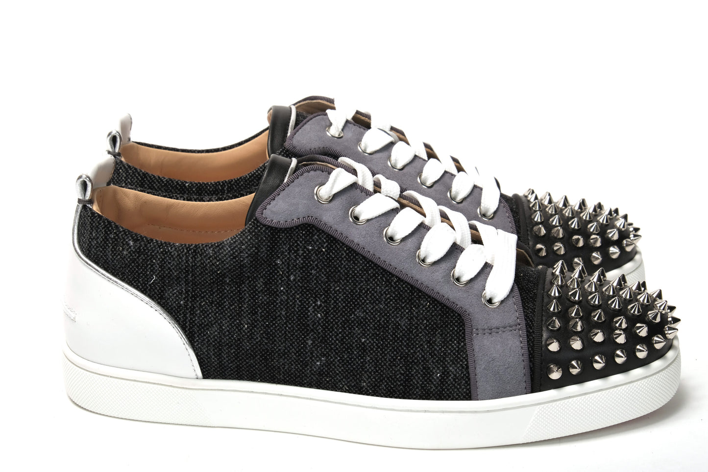 Schwarz/Silber Version Louis Junior Spikes Schuhe