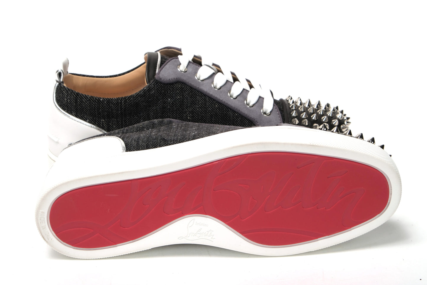 Schwarz/Silber Version Louis Junior Spikes Schuhe