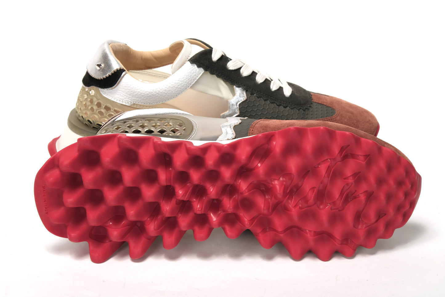 Multicolor Loubishark Flache Version Schuhe