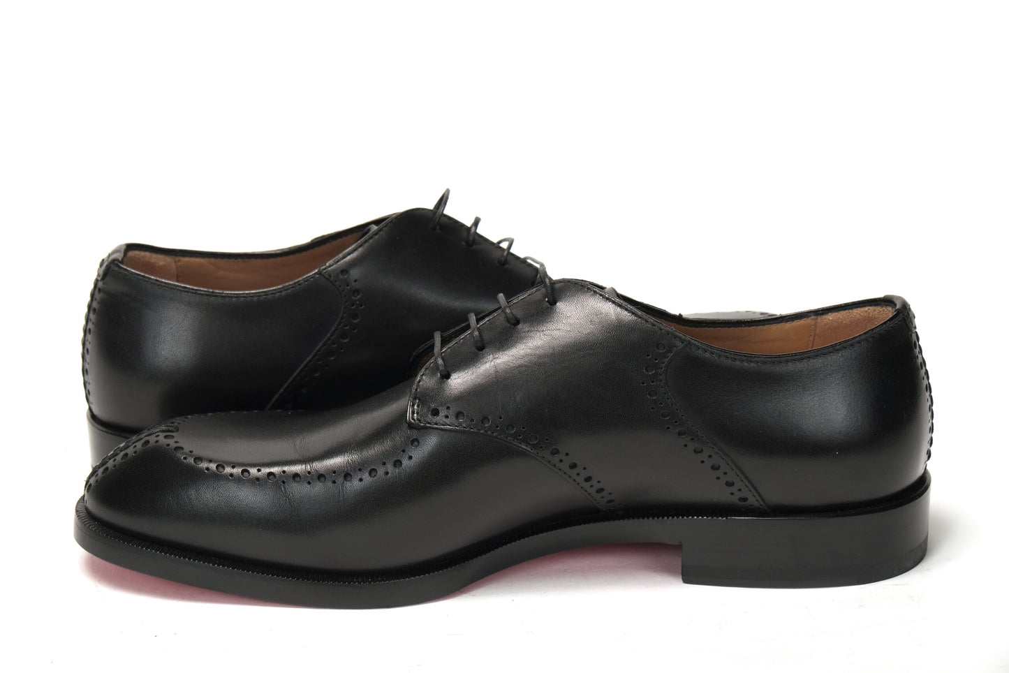 Schwarz A Mon Homme Flache Kalb Schuhe