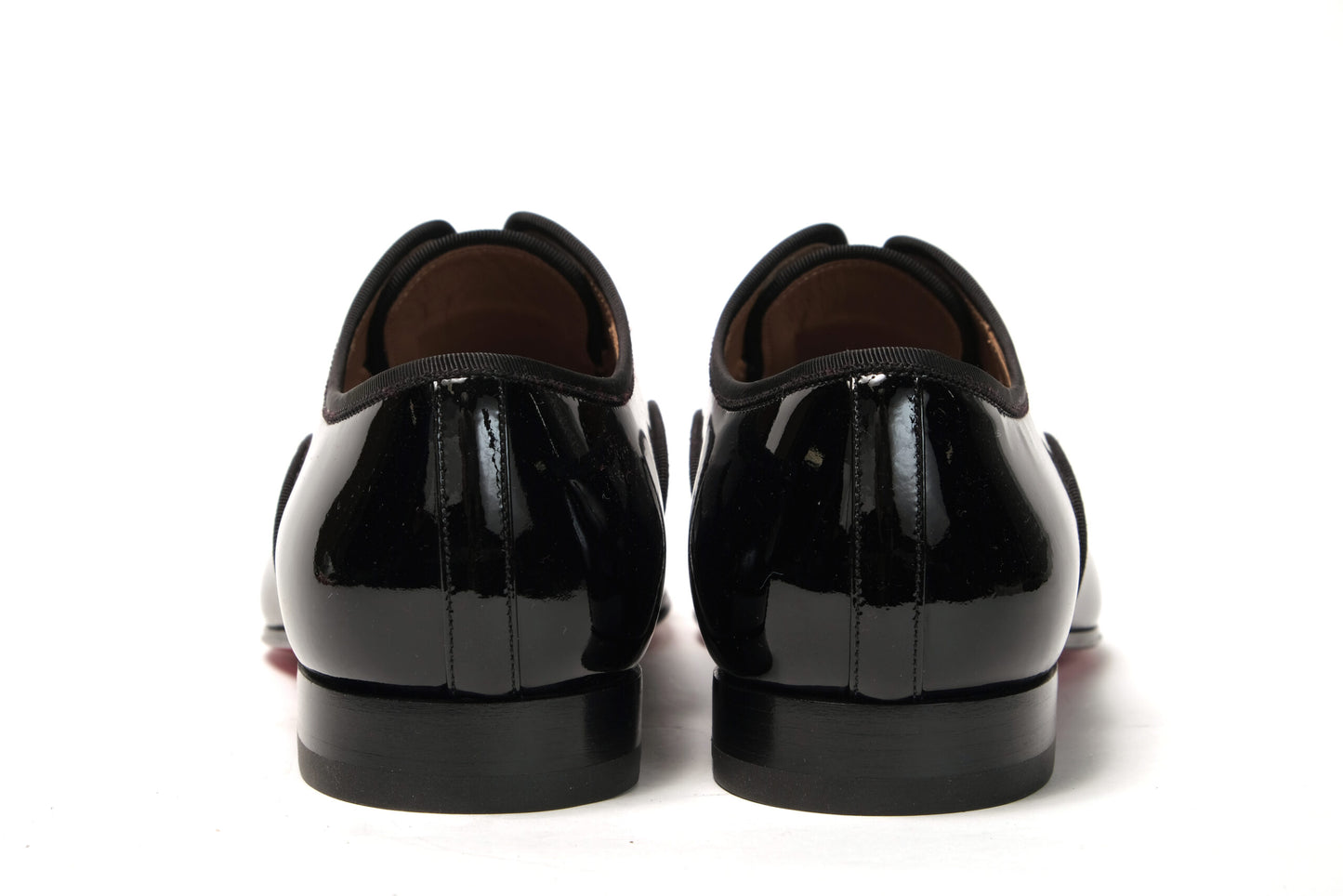 Schwarze Alpha Male flache Schuhe
