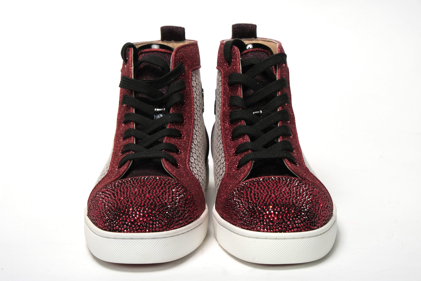 Smoky Version Louis P Strass Flache Schuhe