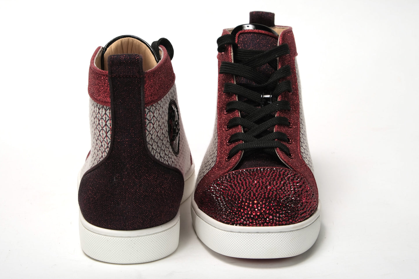 Smoky Version Louis P Strass Flache Schuhe