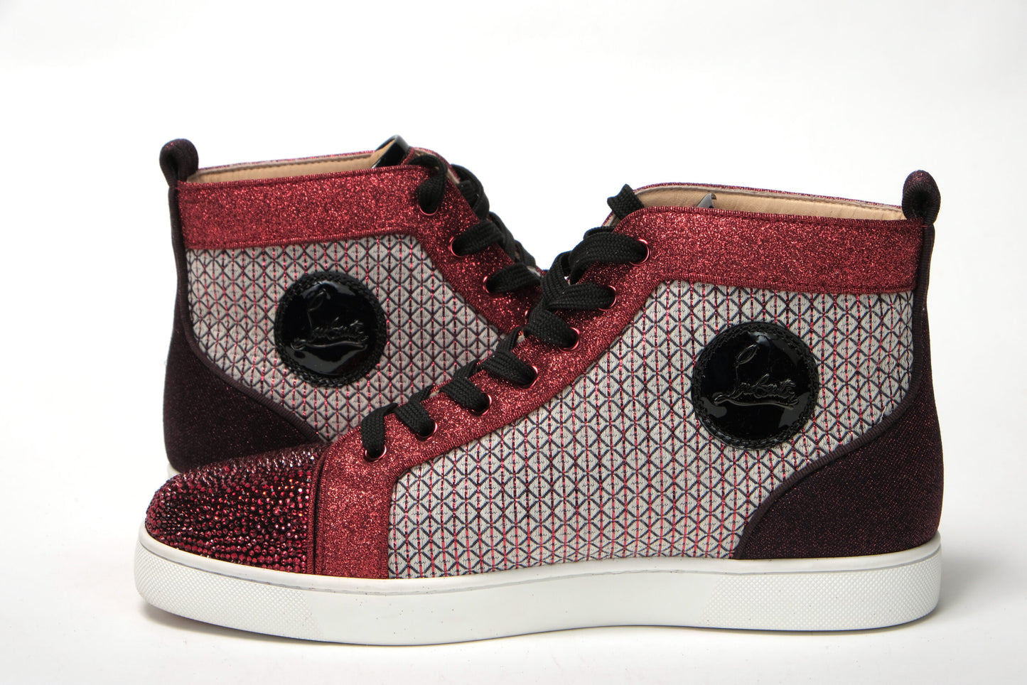Smoky Version Louis P Strass Flache Schuhe