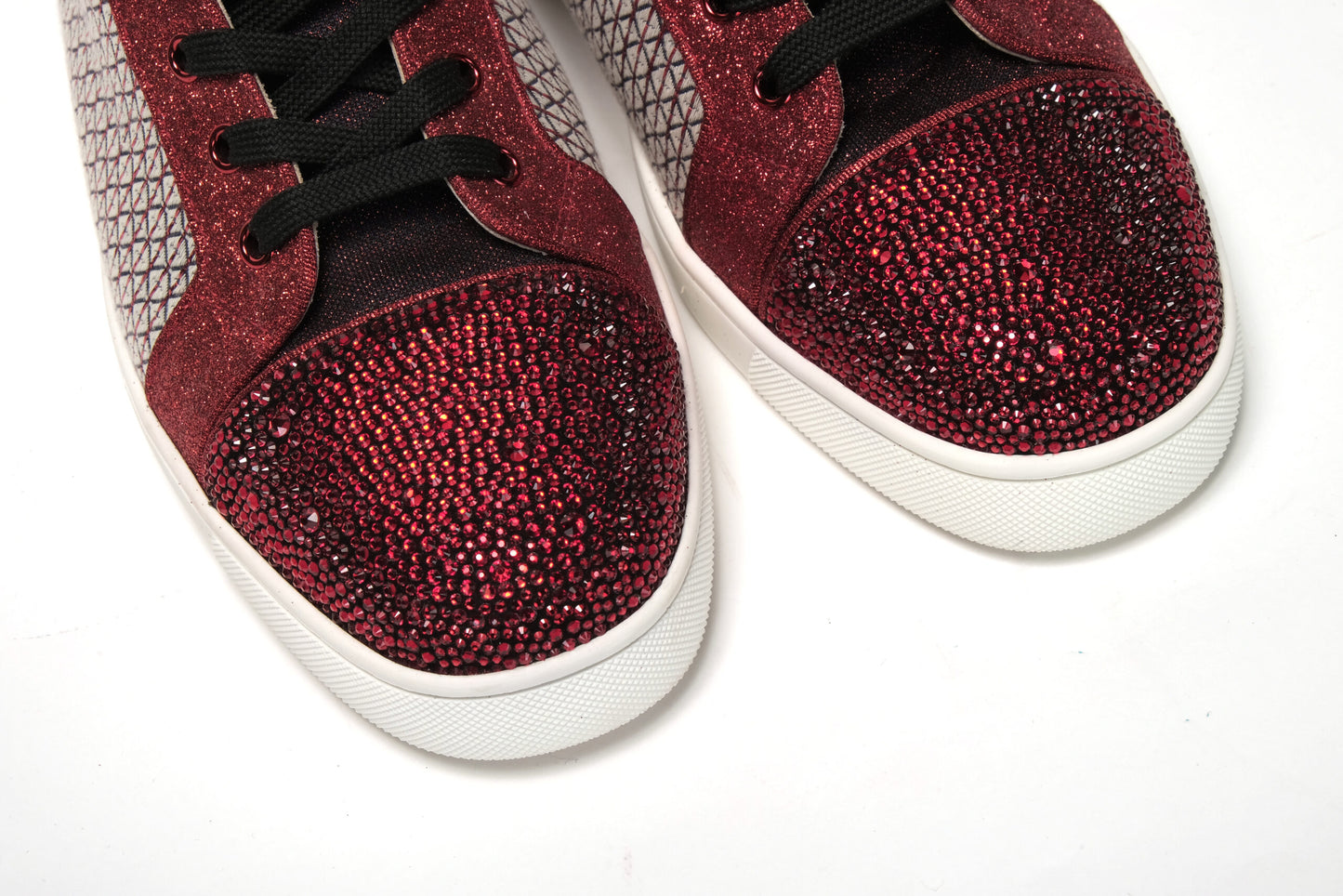 Smoky Version Louis P Strass Flache Schuhe
