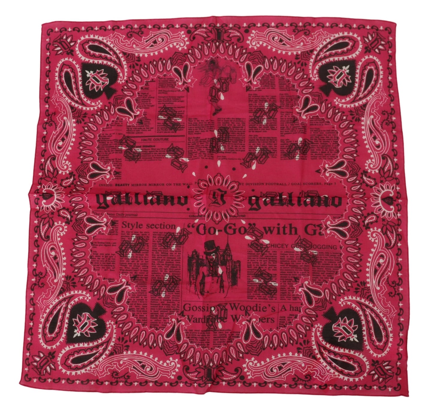 Rosa Bandana Wrap Foulard Quadratisches Taschentuch Halstuch
