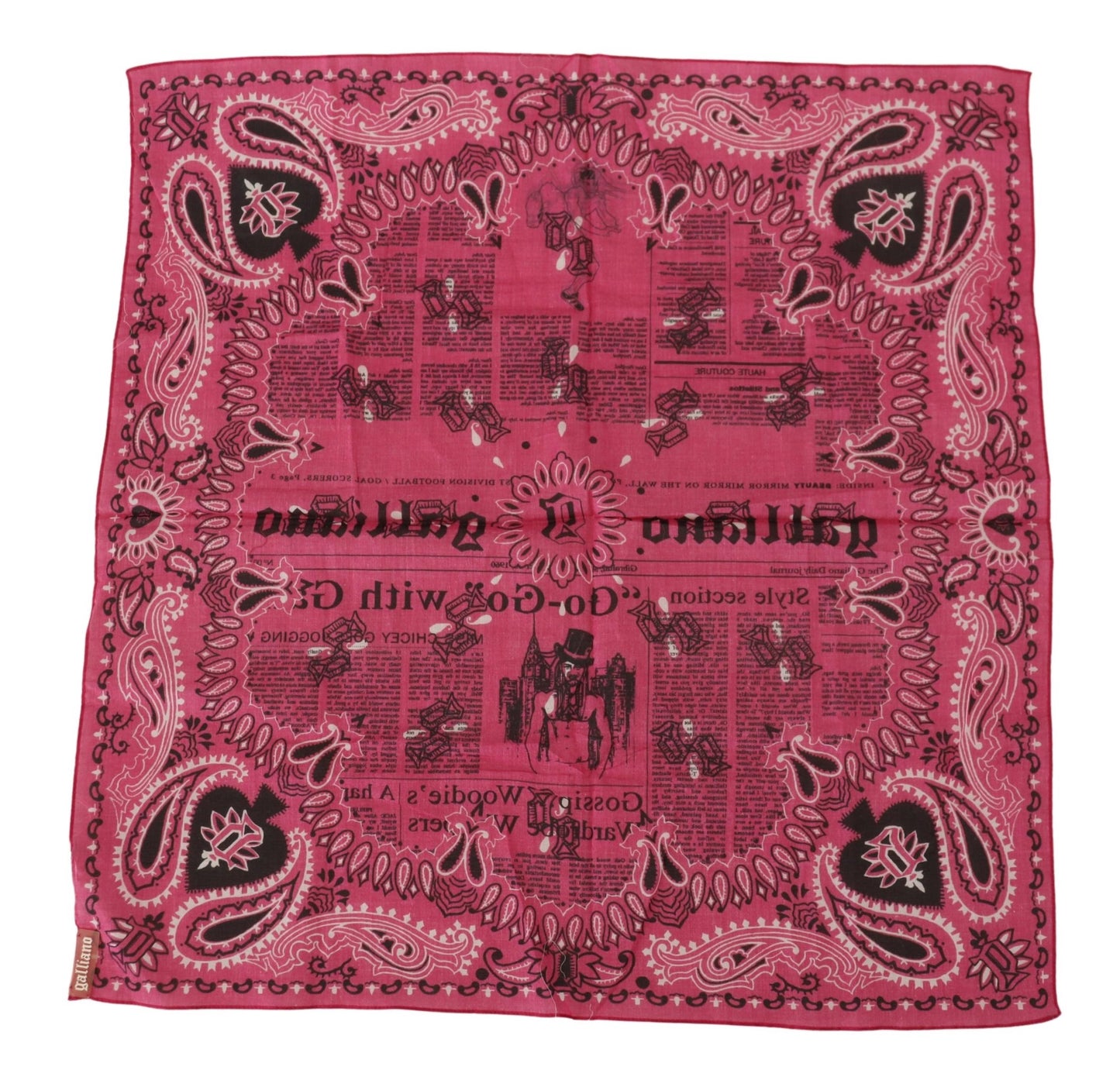 Rosa Bandana Wrap Foulard Quadratisches Taschentuch Halstuch