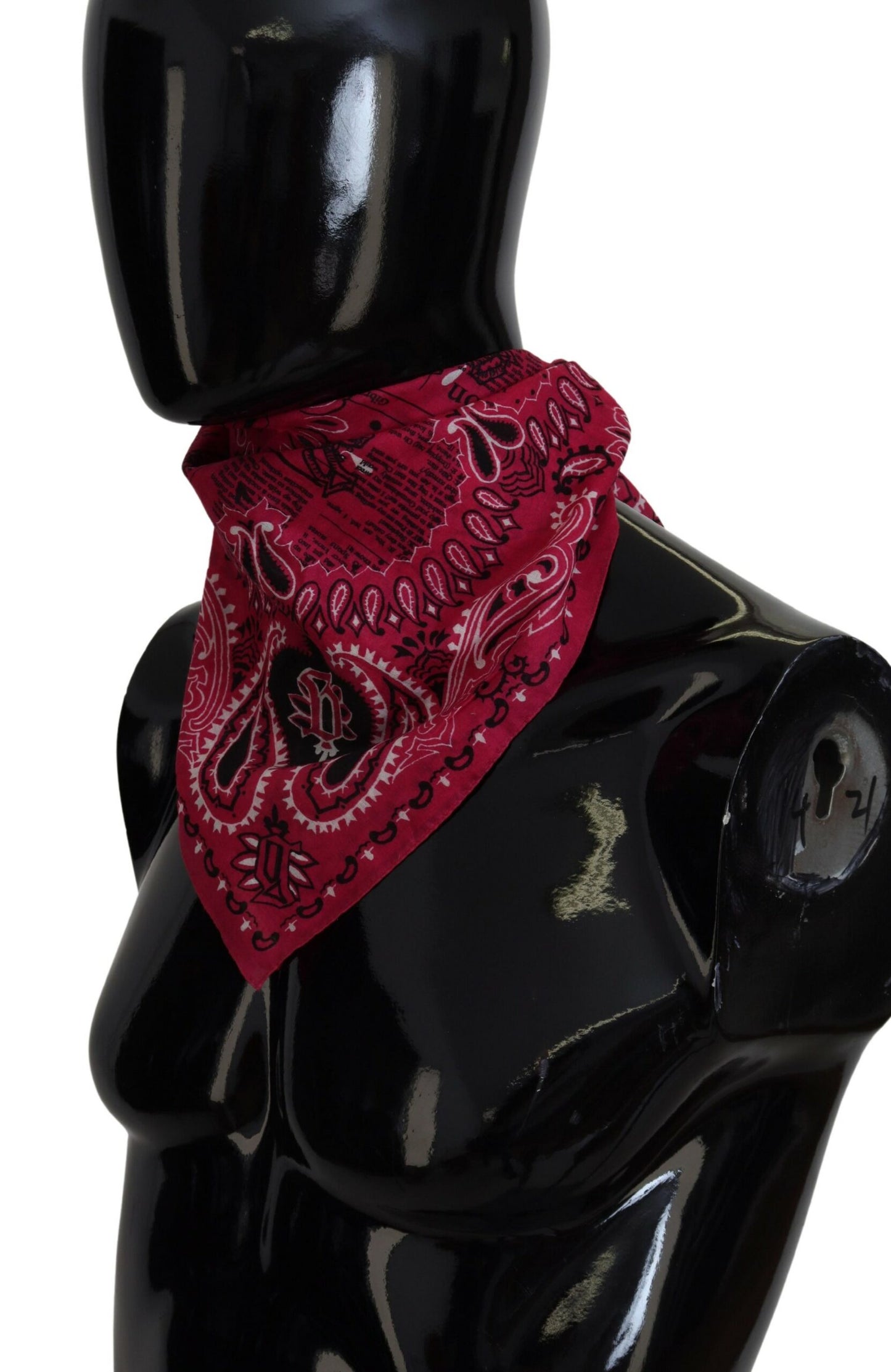 Rosa Bandana Wrap Foulard Quadratisches Taschentuch Halstuch