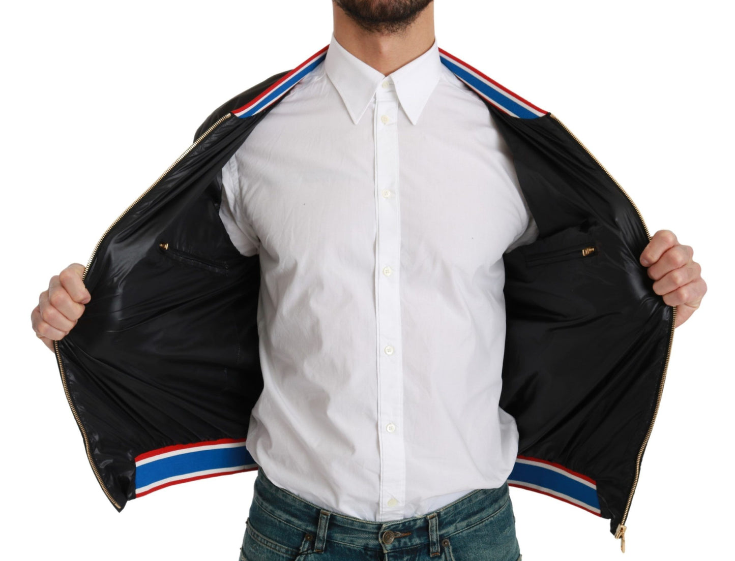 Schwarze YEAR OF THE PIG Bomberjacke