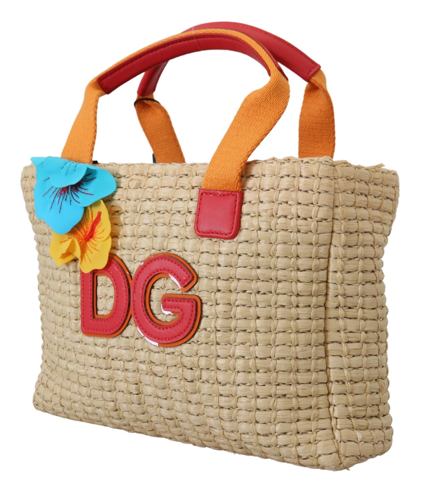 Beige BAMBINO Stroh Carretto Einkaufstasche Kinder