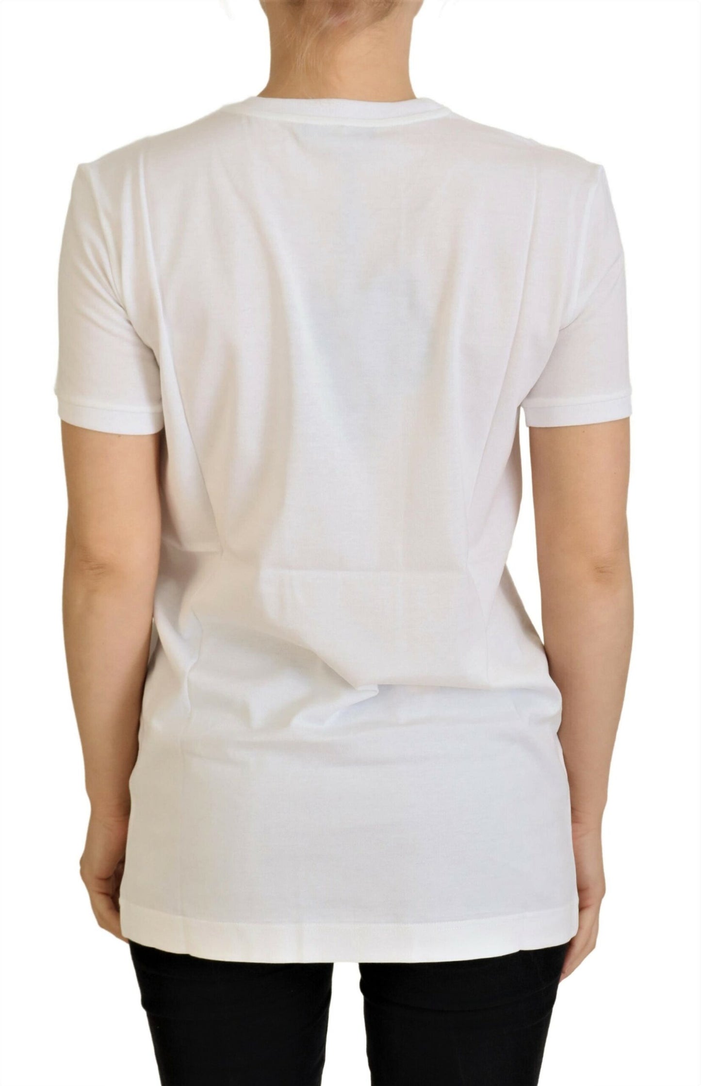Weißes Baumwoll-T-Shirt von DG Loves SUD