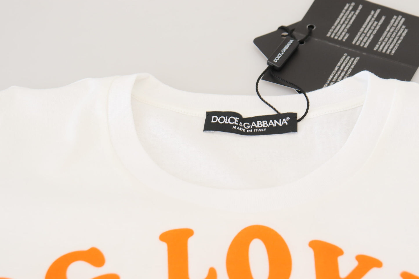 Weißes Baumwoll-T-Shirt von DG Loves SUD