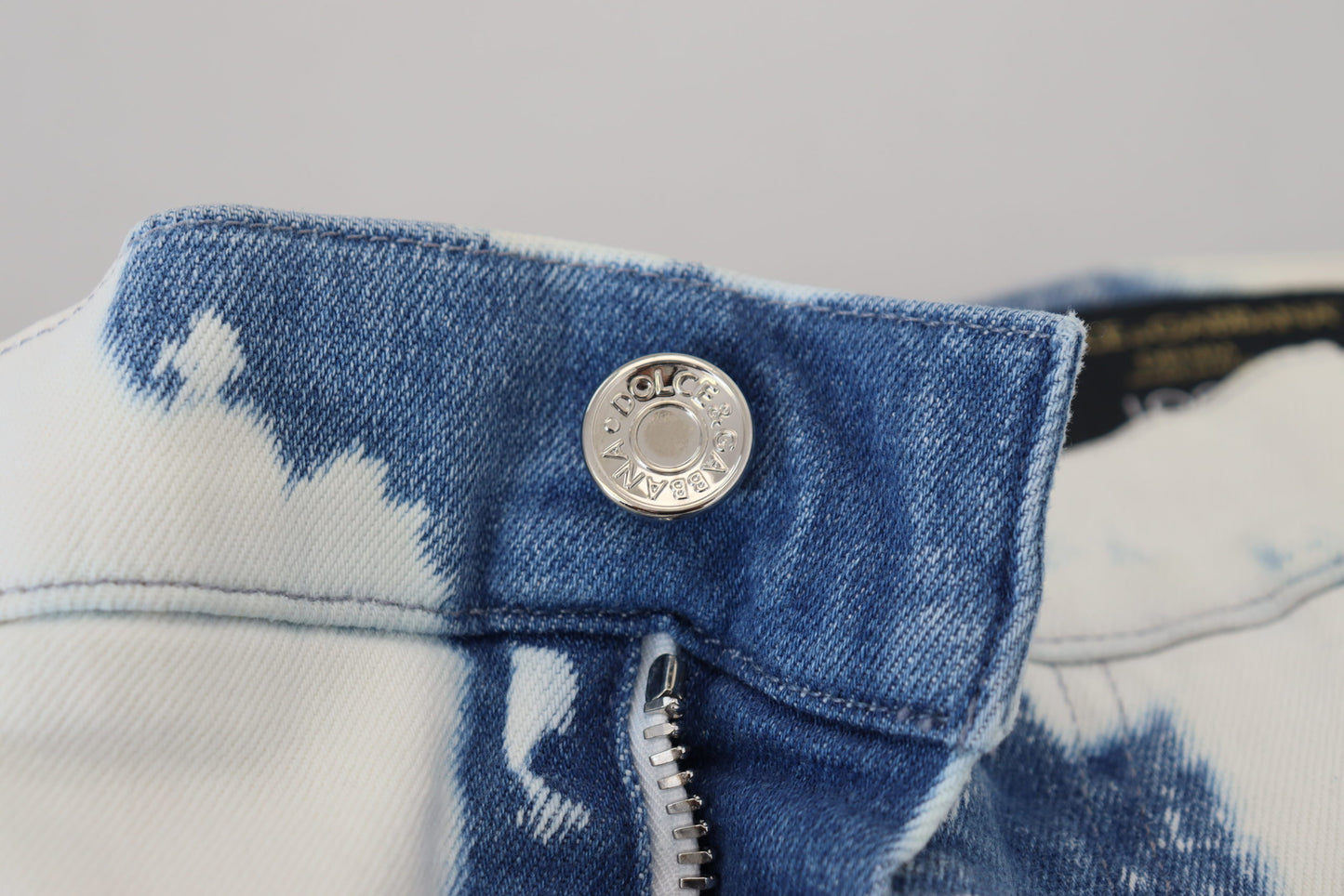 Zweifarbige Tie Dye Herren Denim Baumwolljeans