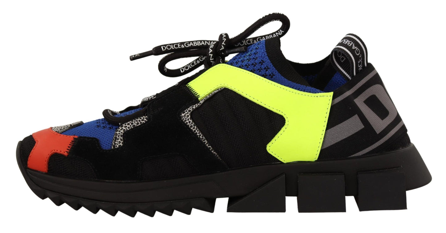 Schwarz Stoff Wildleder Sorrento Lace Up Sneakers Schuhe