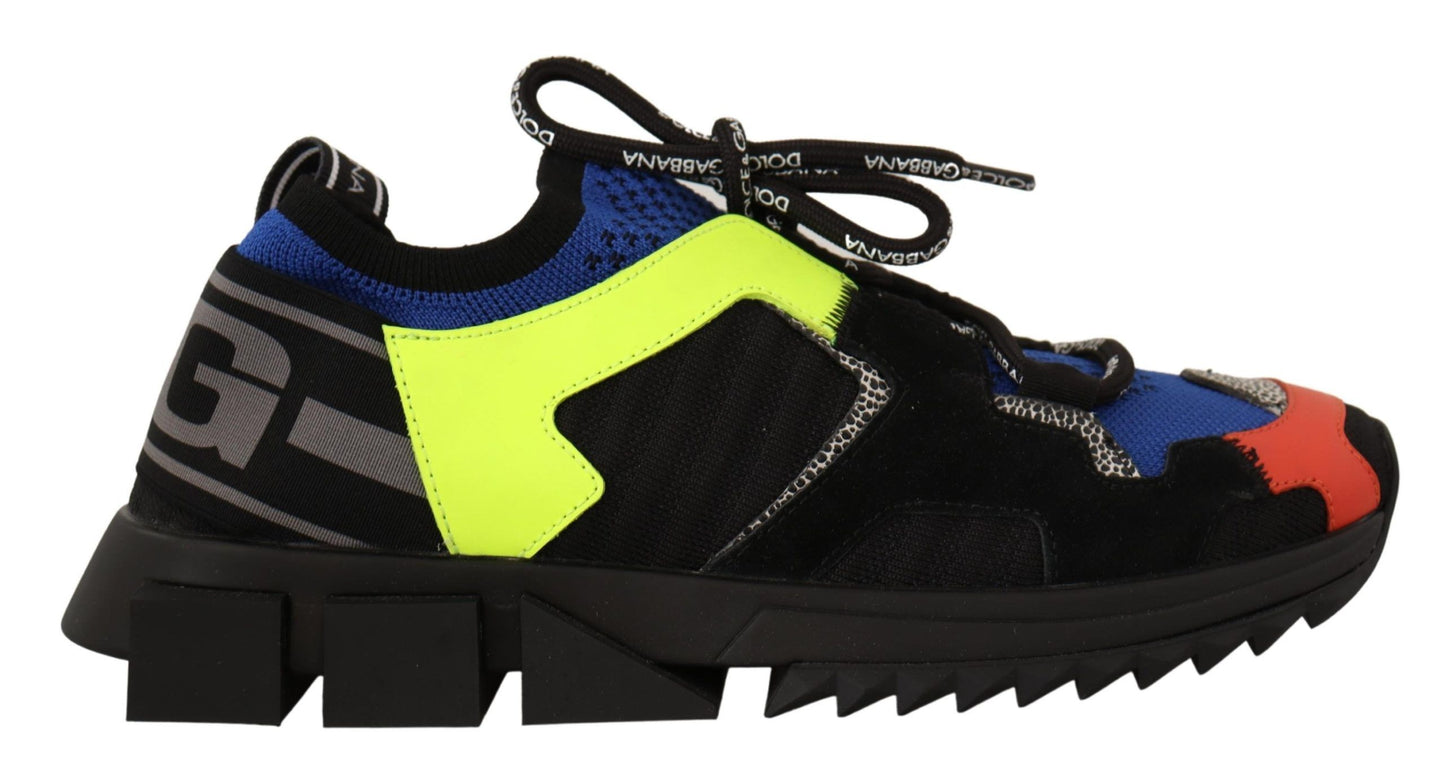 Schwarz Stoff Wildleder Sorrento Lace Up Sneakers Schuhe