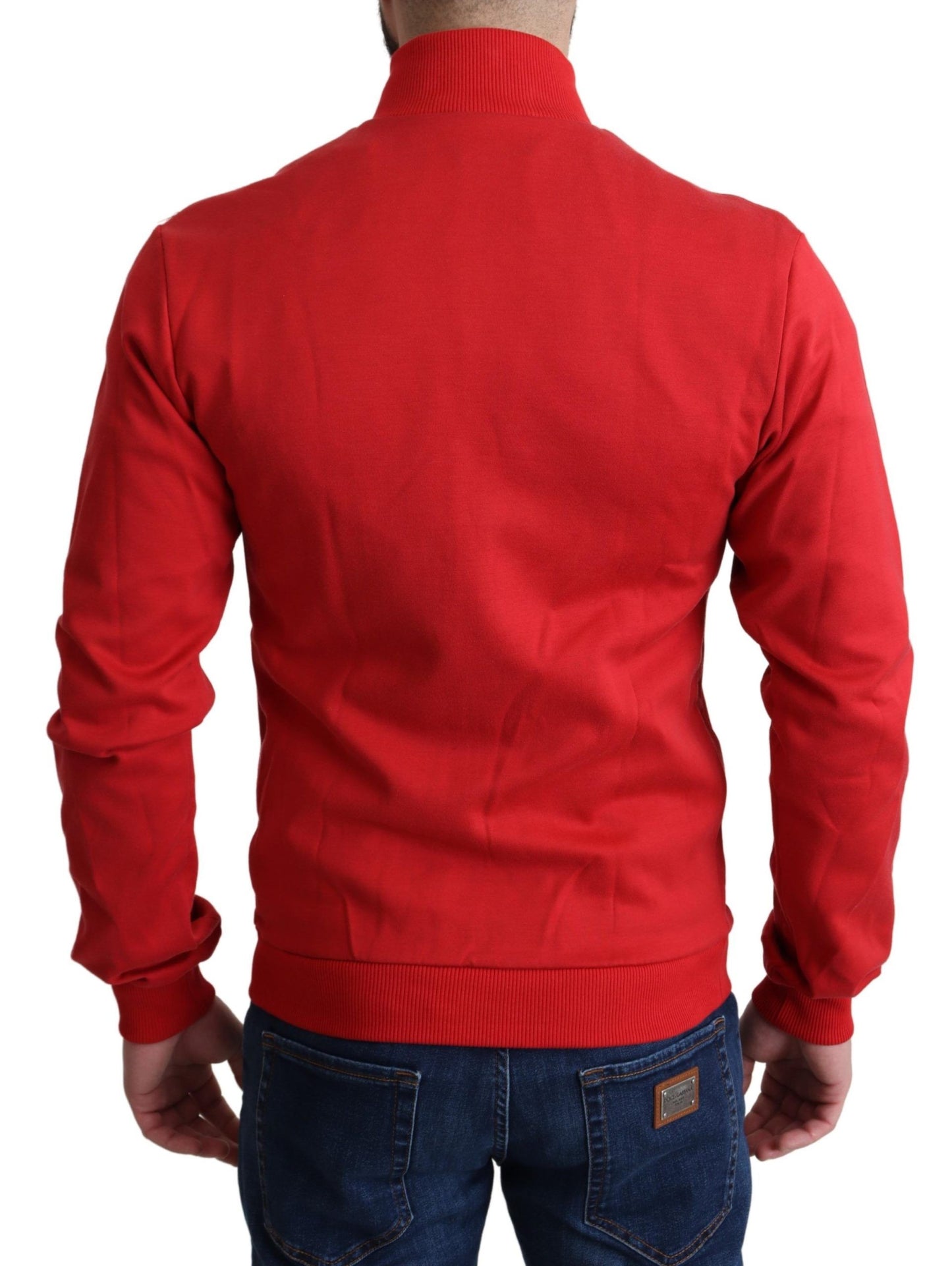 Rote DG Motor Club Strickjacke mit Reißverschluss