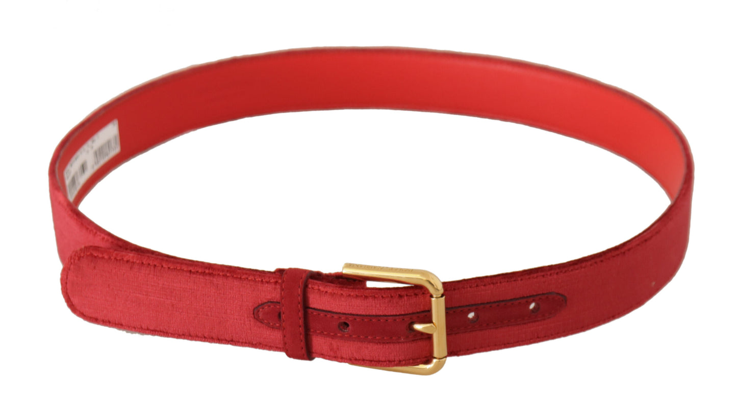 Red Velvet Gold Logo gravierte Metallschnalle Gürtel