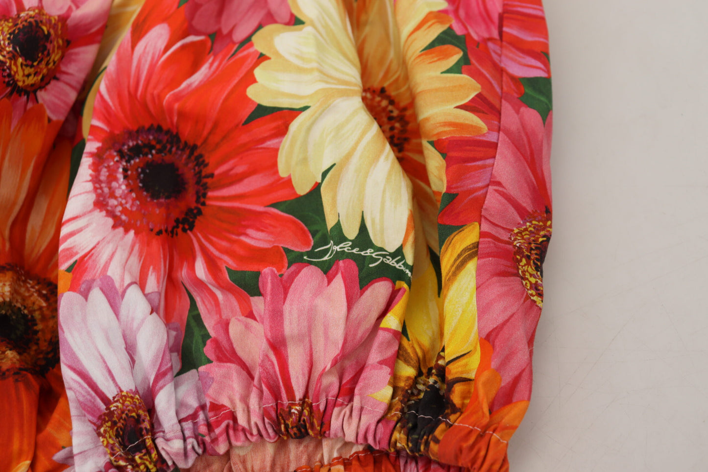 Bluse Cropped Floral Cotton Tank Top
