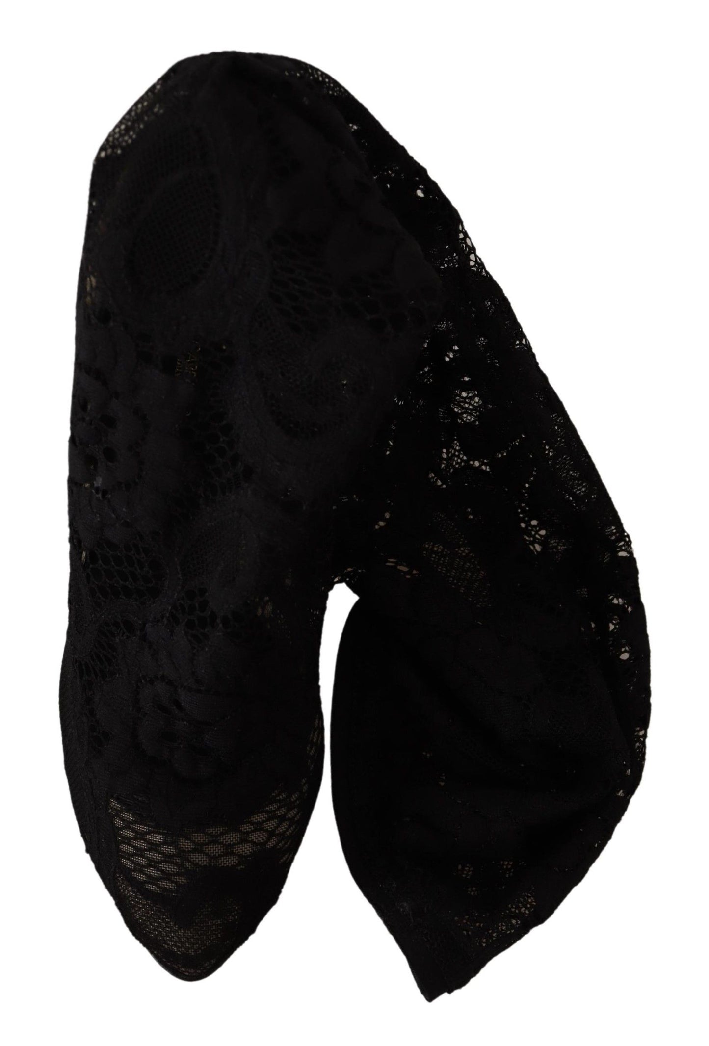 Schwarz Stretch Socken Taormina Spitze Stiefel Schuhe