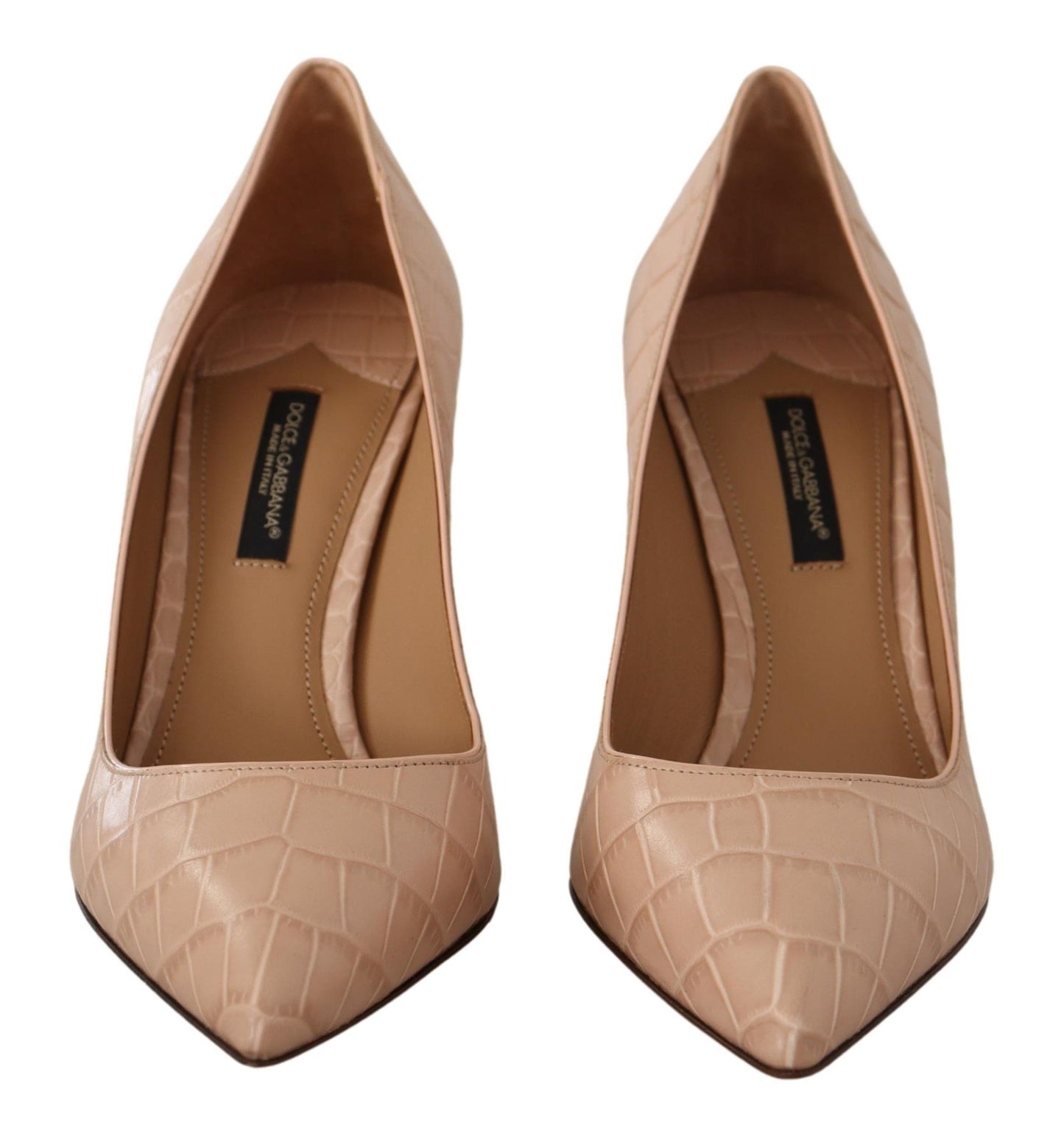 Beige Nude Leder BELLUCCI Heels Pumps Schuhe