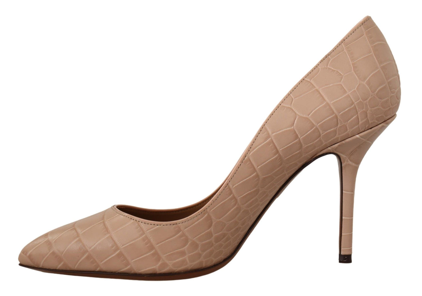 Beige Nude Leder BELLUCCI Heels Pumps Schuhe