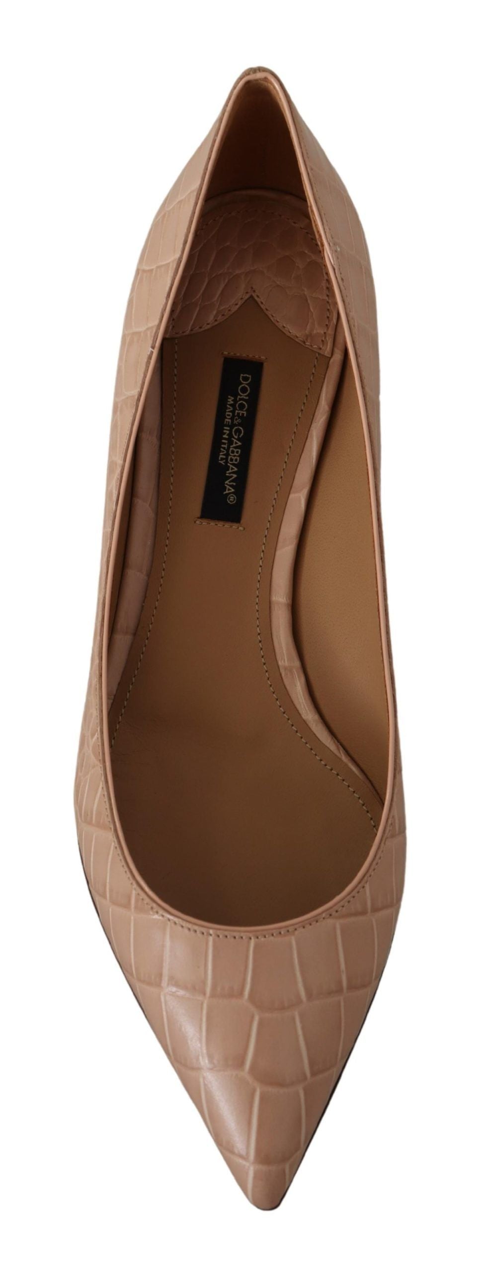 Beige Leder Kitten Heels Pumps Schuhe