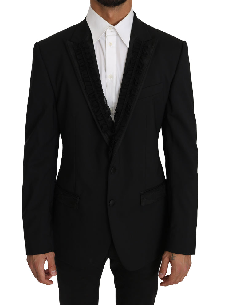 MARTINI Torrero Blazer Jacke aus schwarzer Wolle
