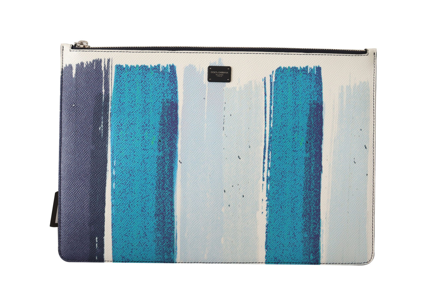 Blaue Dauphine Leder Clutch Dokumententasche