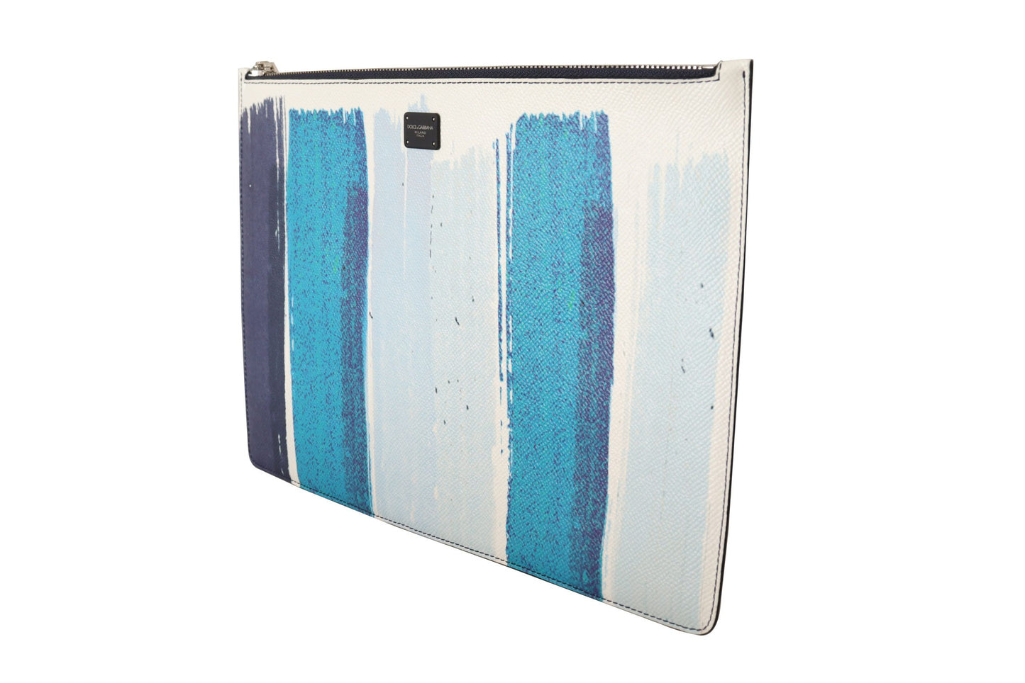 Blaue Dauphine Leder Clutch Dokumententasche