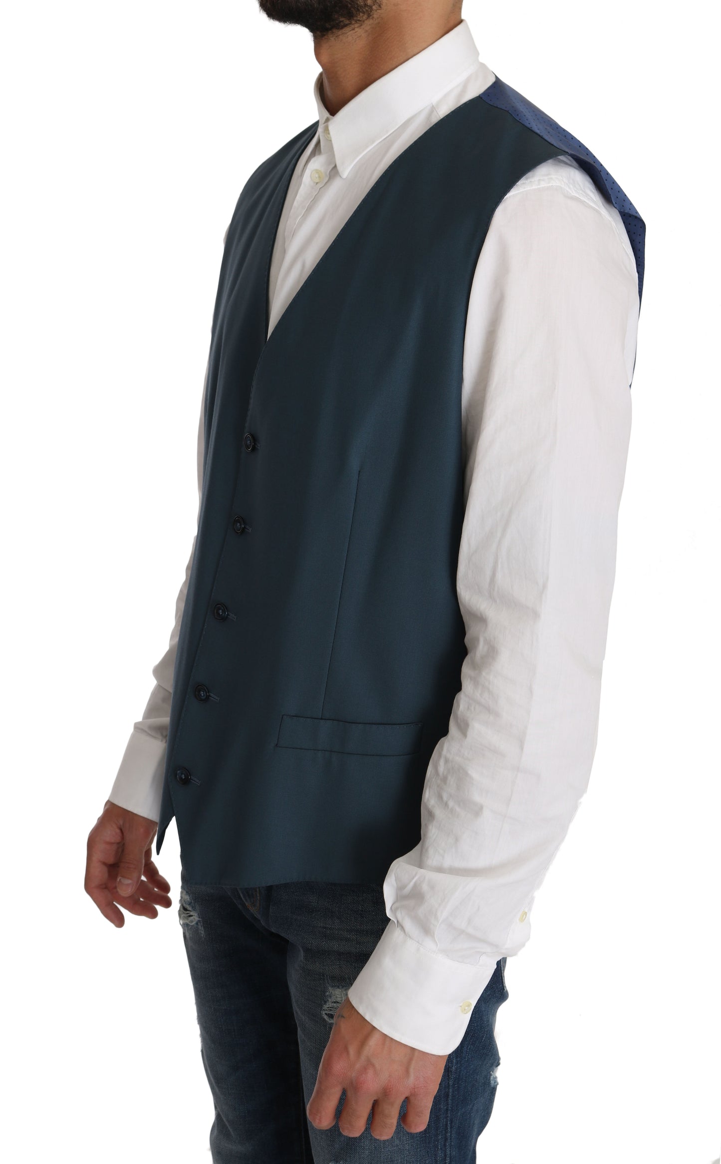 Blazer Weste 2 Stück Blau MARTINI Wolle