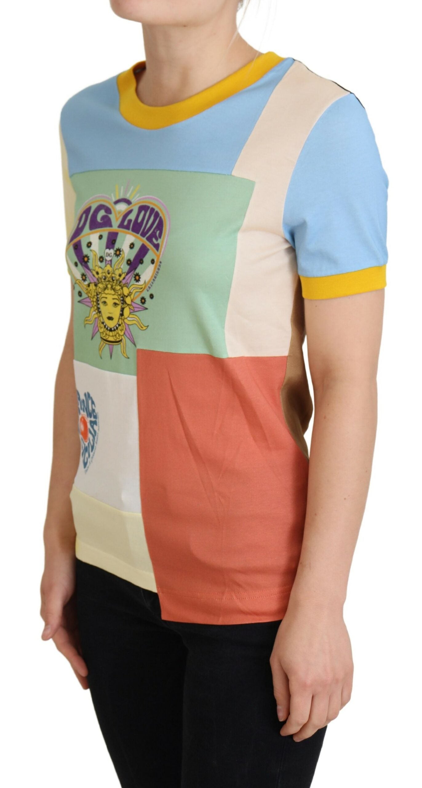 Multicolor Baumwolle DG Love Patchwork