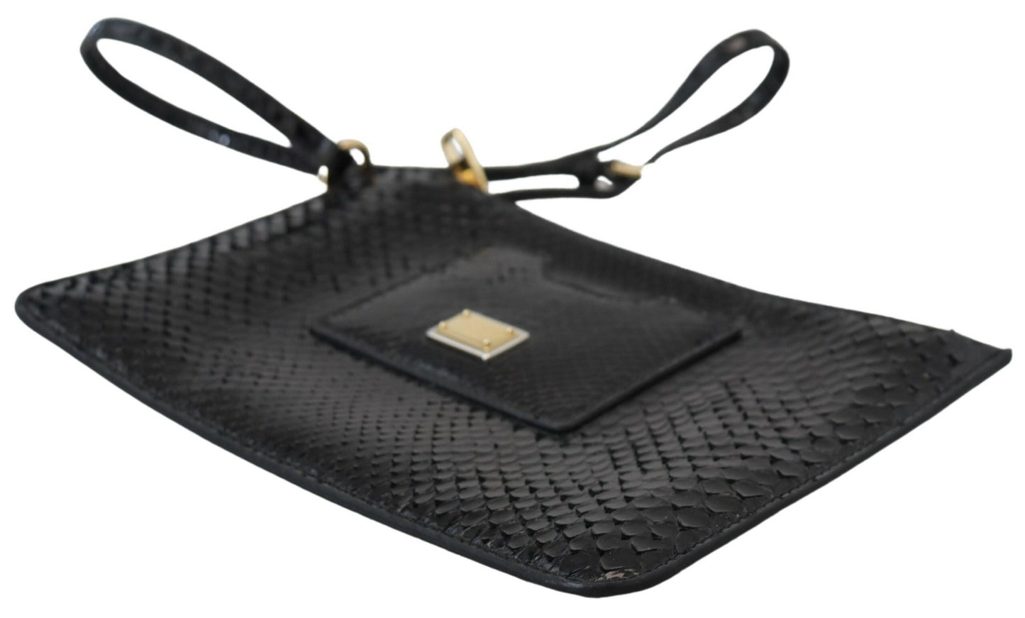 Schwarzes Leder Ayers Clutch Geldbörse Portemonnaie Brieftasche