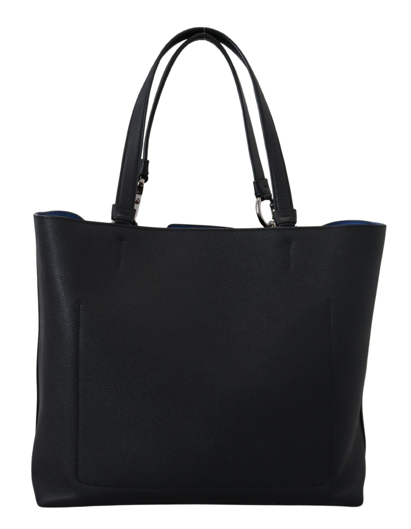 Schwarze Leder Dauphine #DG Einkaufstasche BEATRICE