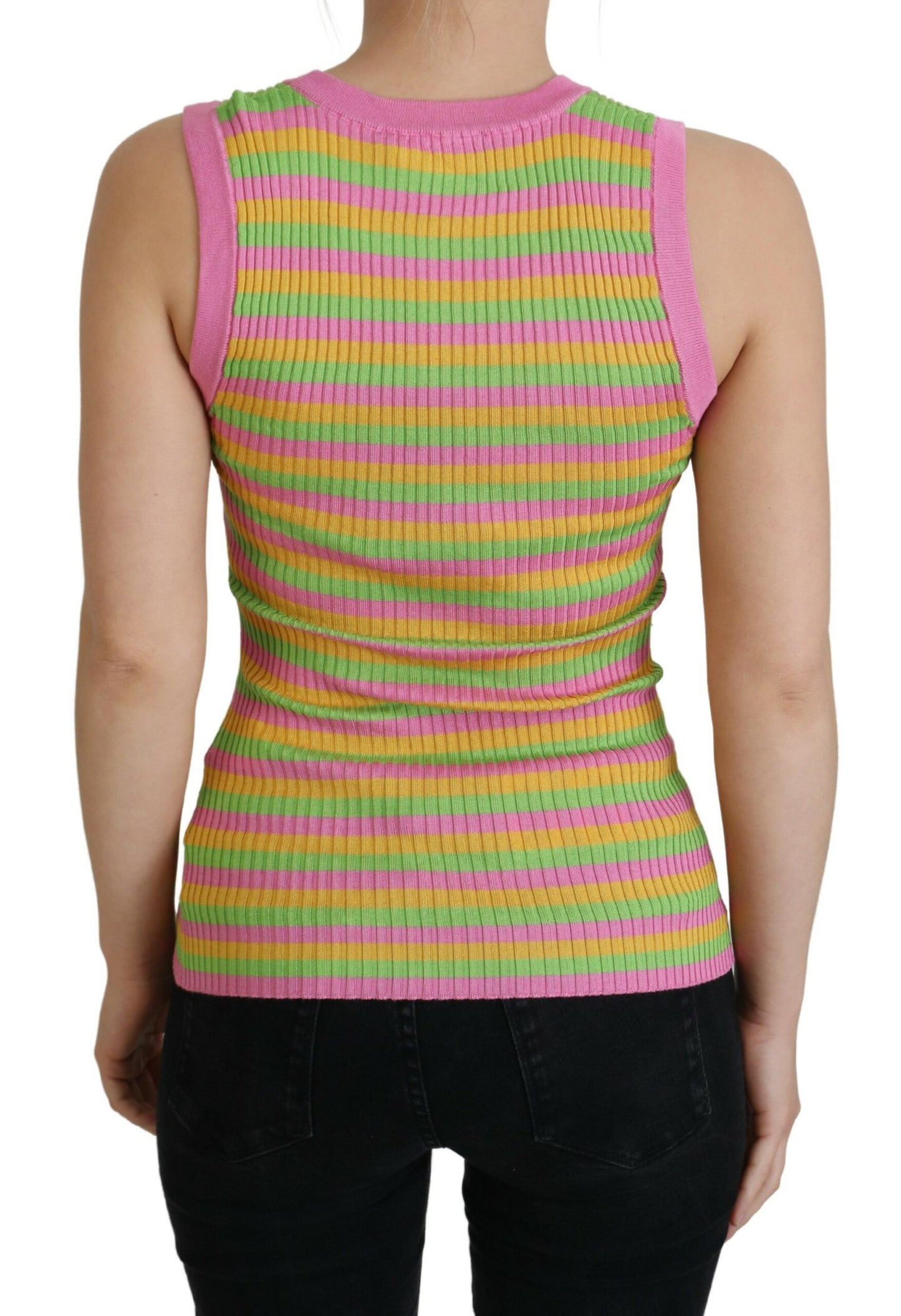 Multicolor Seidenweste Pullover Tank Top