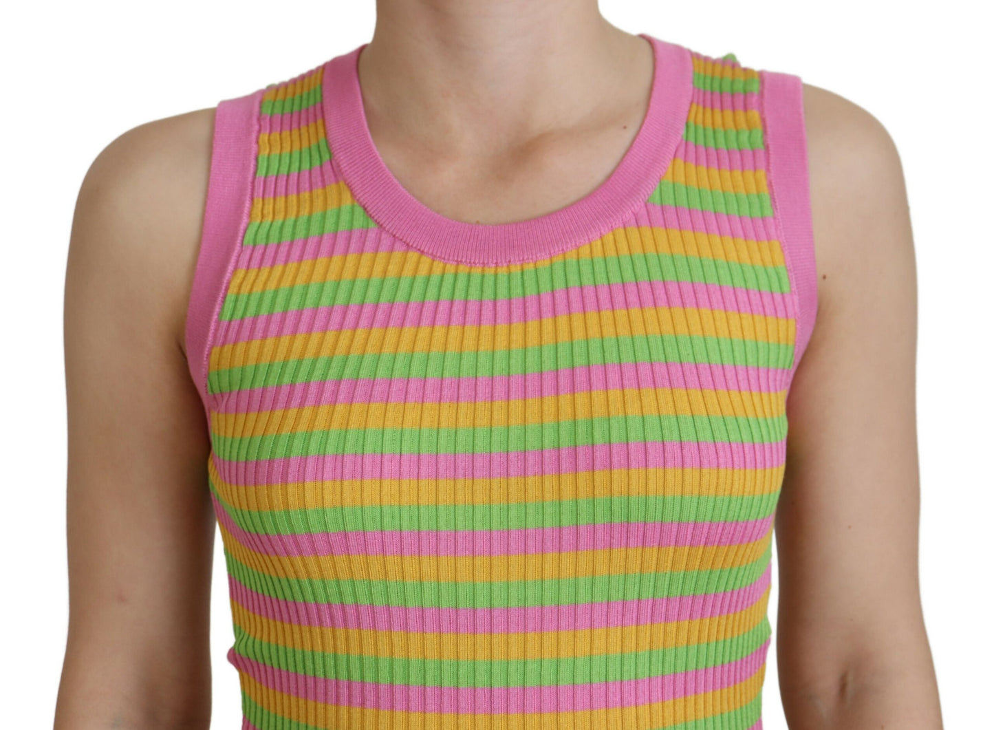 Multicolor Seidenweste Pullover Tank Top