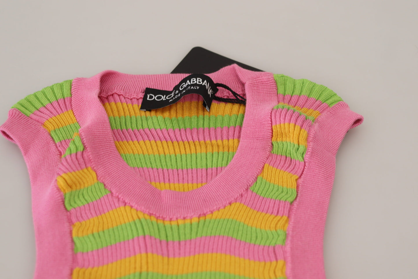 Multicolor Seidenweste Pullover Tank Top