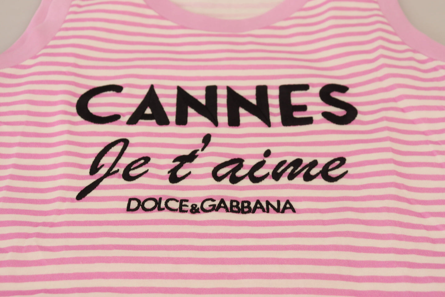 Weißes rosa CANNES-Top Exklusive T-shirt