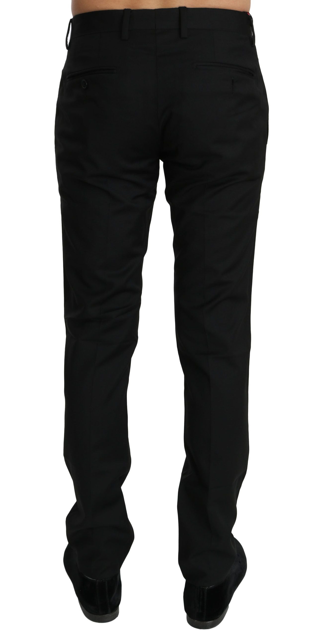 Schwarzes Kleid Formale Hose Herrenwollhosen