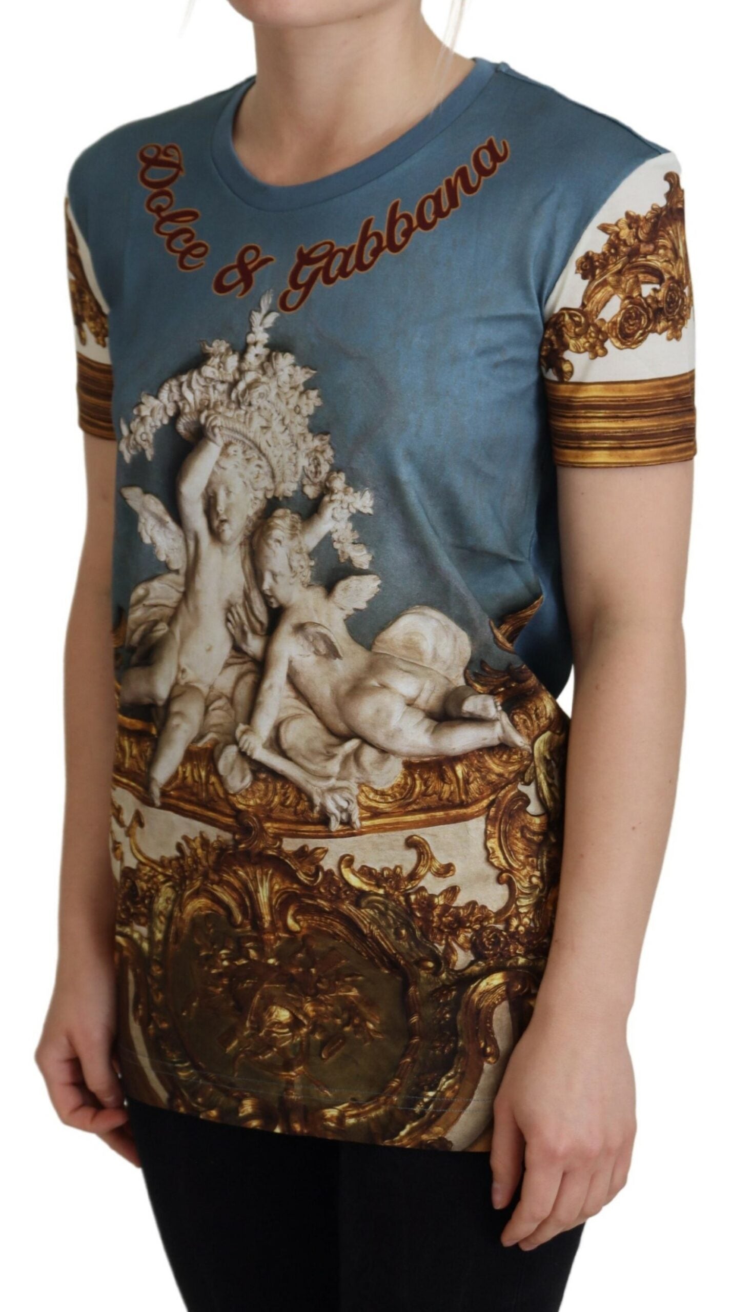 Multicolor DG Logo Angel Bedrucktes Shirt Top