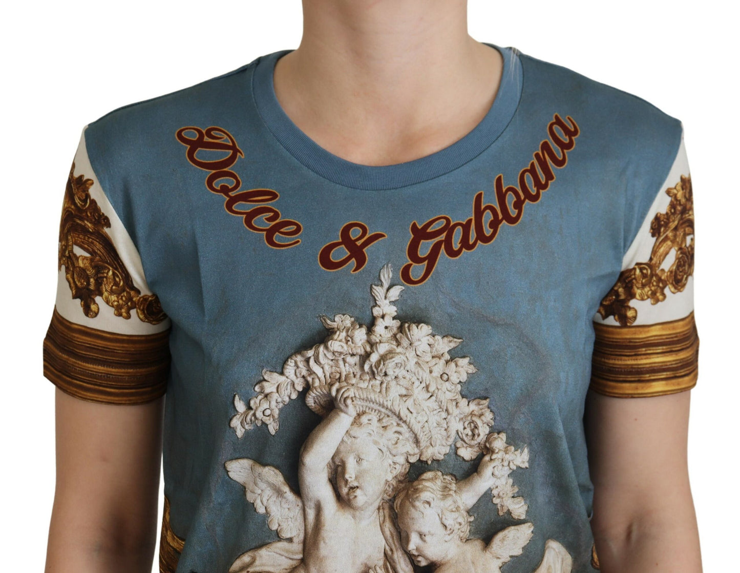 Multicolor DG Logo Angel Bedrucktes Shirt Top