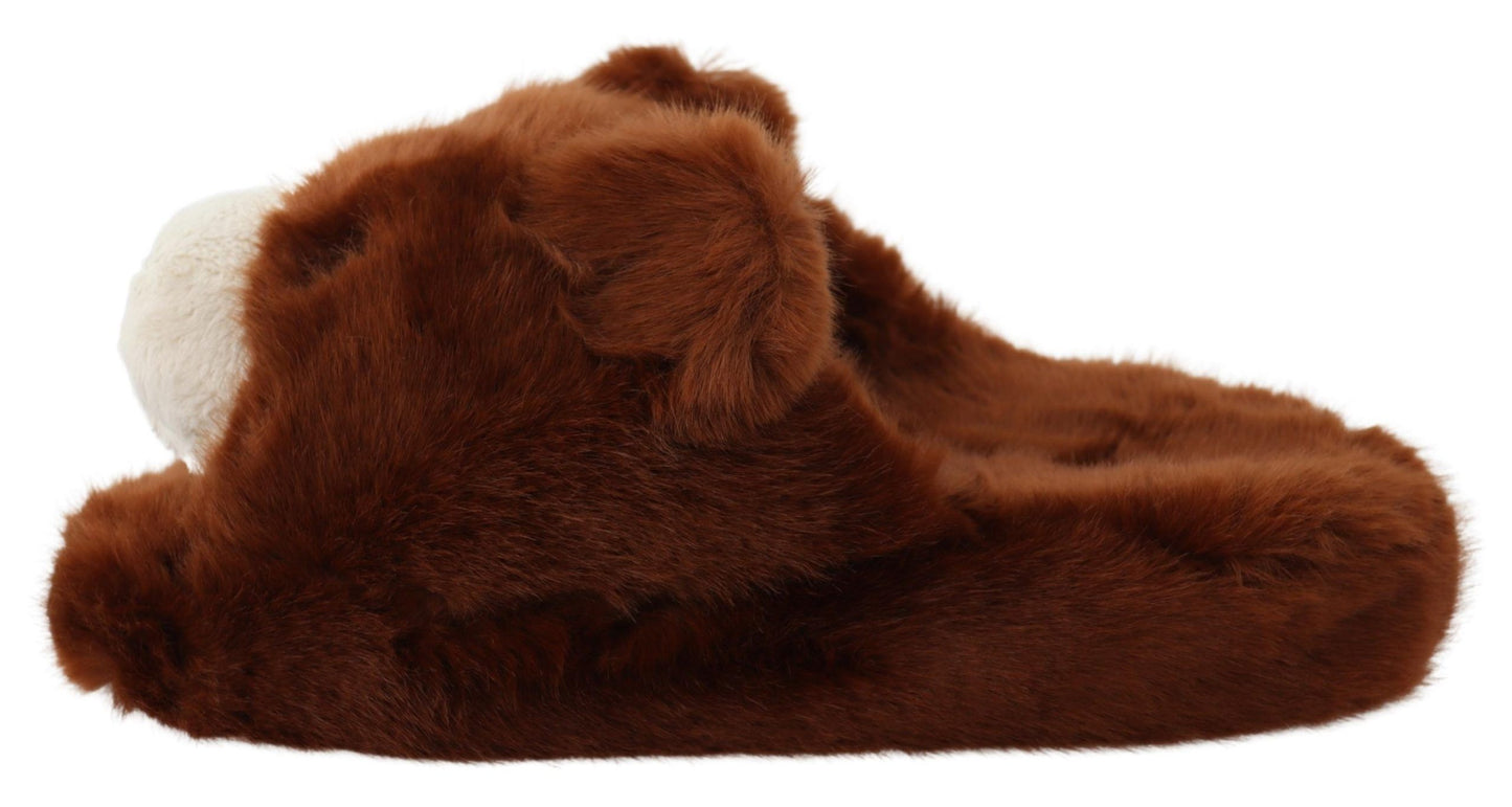 Brauner Teddybär Hausschuhe Sandalen Schuhe