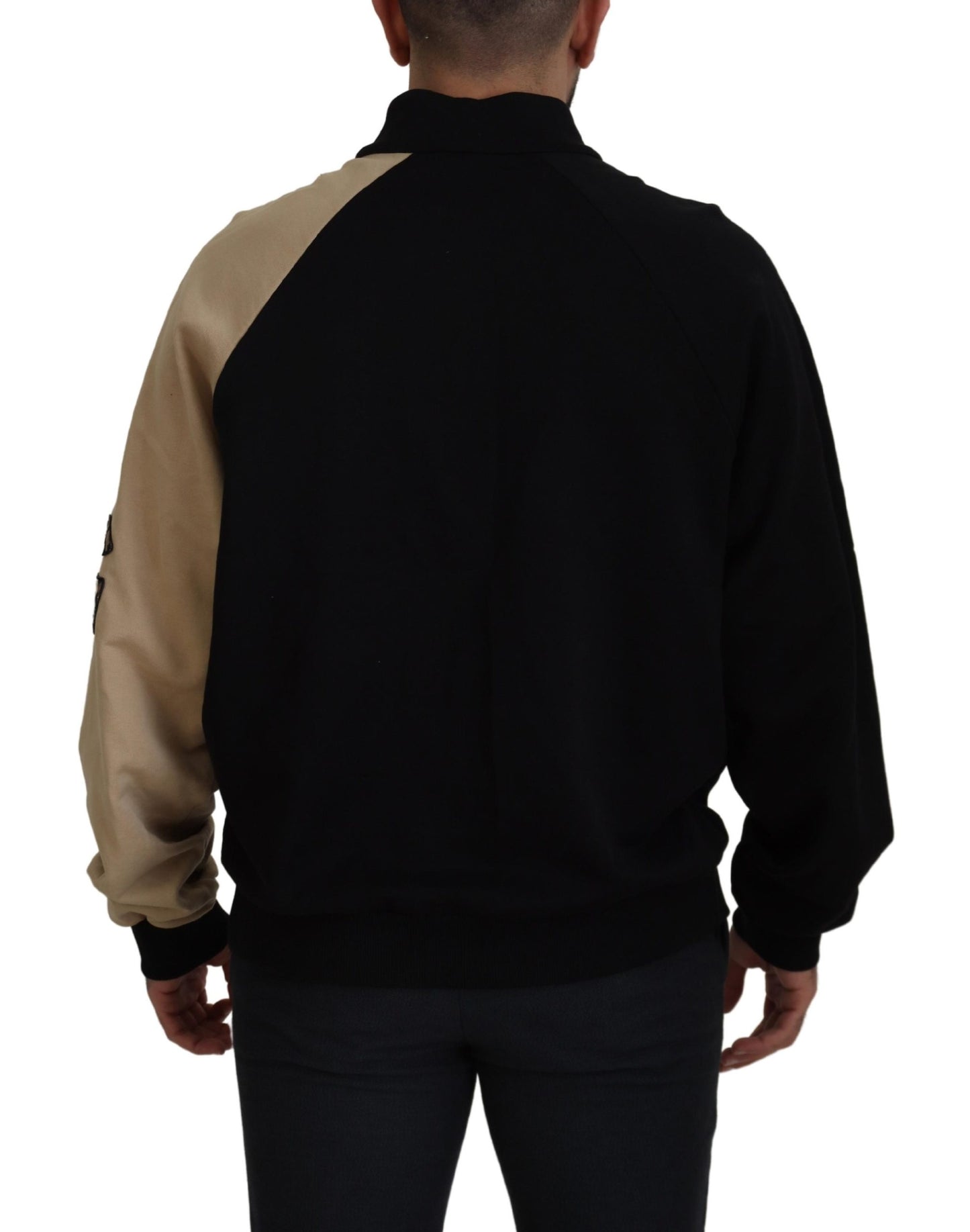 Multicolor Sweatshirt mit Reißverschluss aus Baumwolle Pullover