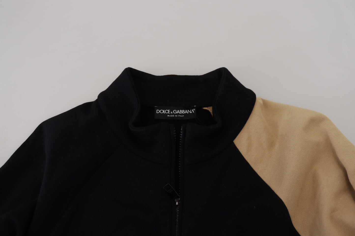 Multicolor Sweatshirt mit Reißverschluss aus Baumwolle Pullover