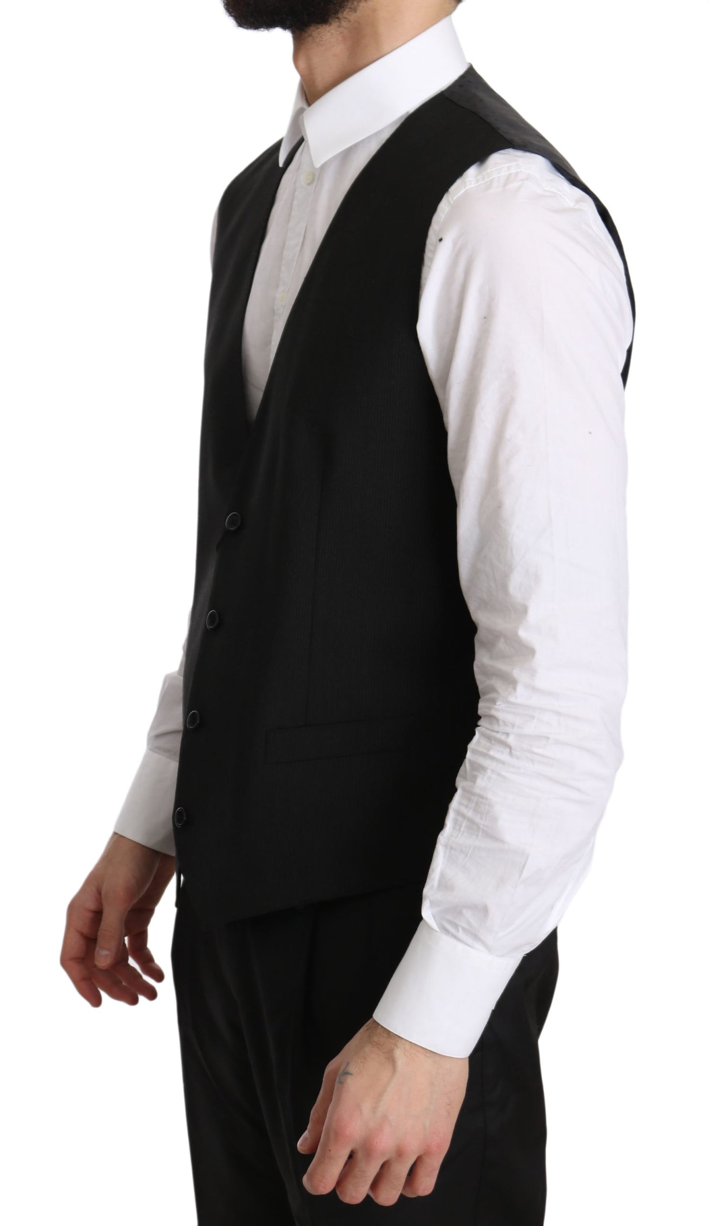 Graues Gilet STAFF Regular Fit Formal Vest