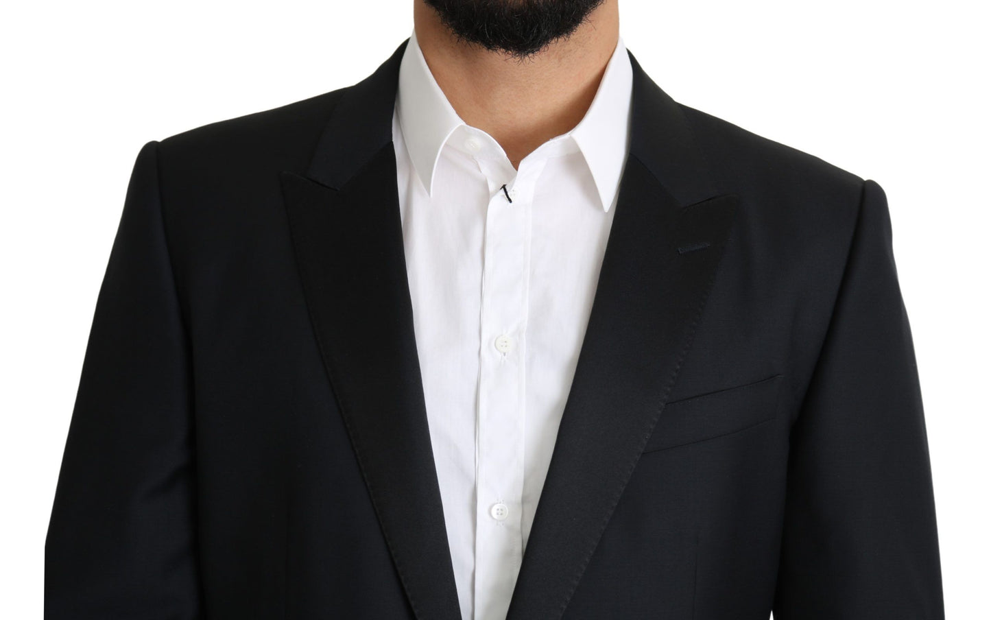 Schwarzer einreihiger MARTINI Blazer aus Wolle
