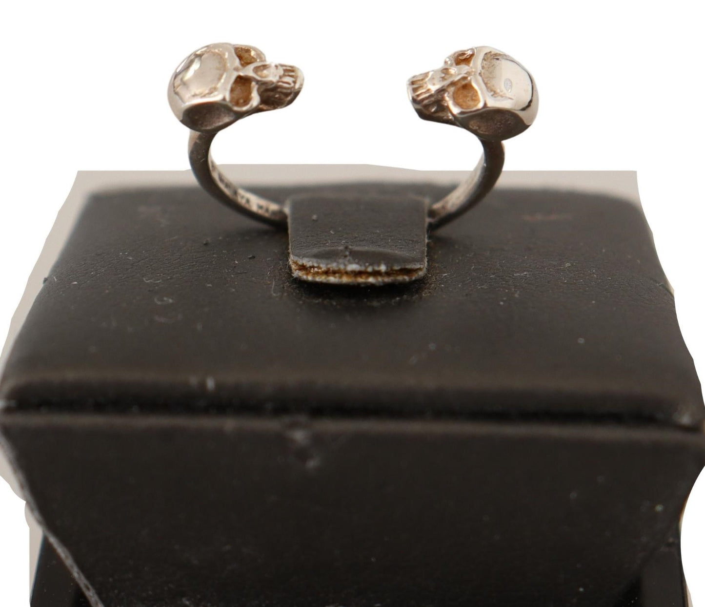 Antiker Silberton Totenkopf Männer Schmuck Ring
